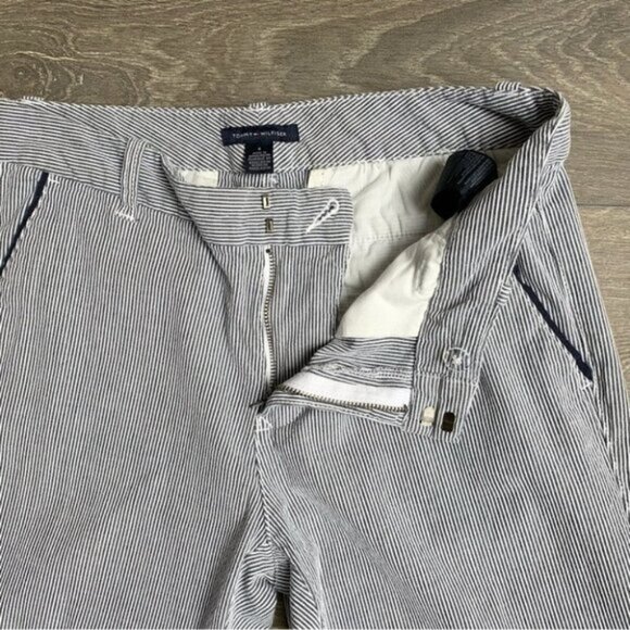 Tommy Hilfiger Hampton Chino Pants Trousers Stripes Straight Leg Casual Size 6 - Picture 8 of 16